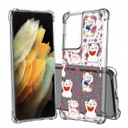 เคส Samsung Anti-Shock [ LUCKY CAT ] สำหรับ Galaxy S22 / S21 / Note20 / 10 / 9 / S20 / FE / S10 / S10e / Plus / Ultra / Lite